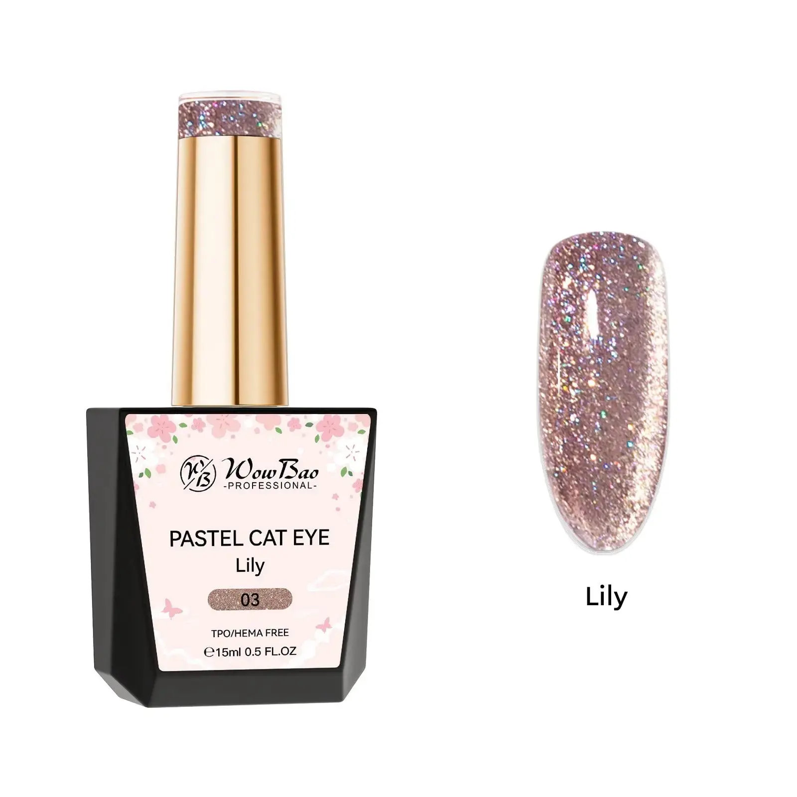 03 Lily - Pastel Cat Eye  - TPO / Hema-Free Gel Polish 15ml