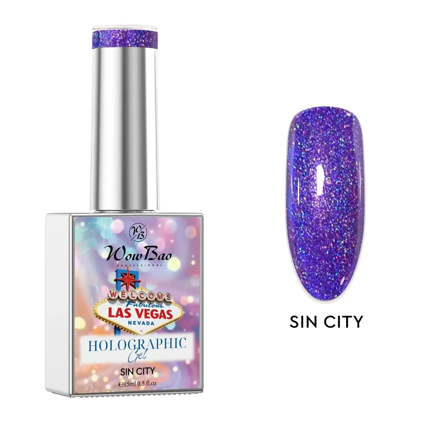 Las Vegas Gel Polish Set of 12 collection with colour chart - TPO / Hema-Free Gel Polish 15ml - Image 9