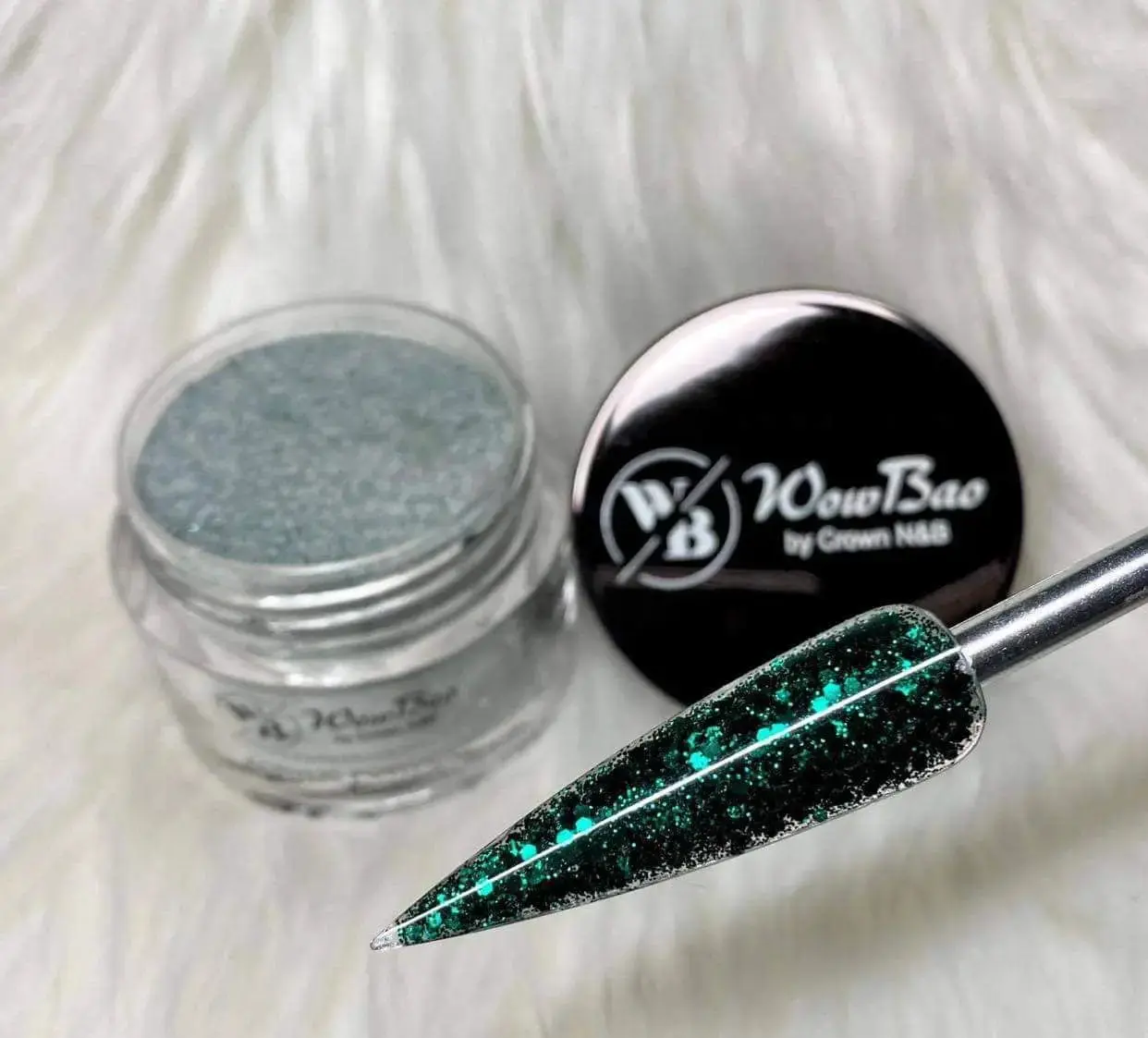 528 Emerald 1oz/28g Wowbao Acrylic Powder