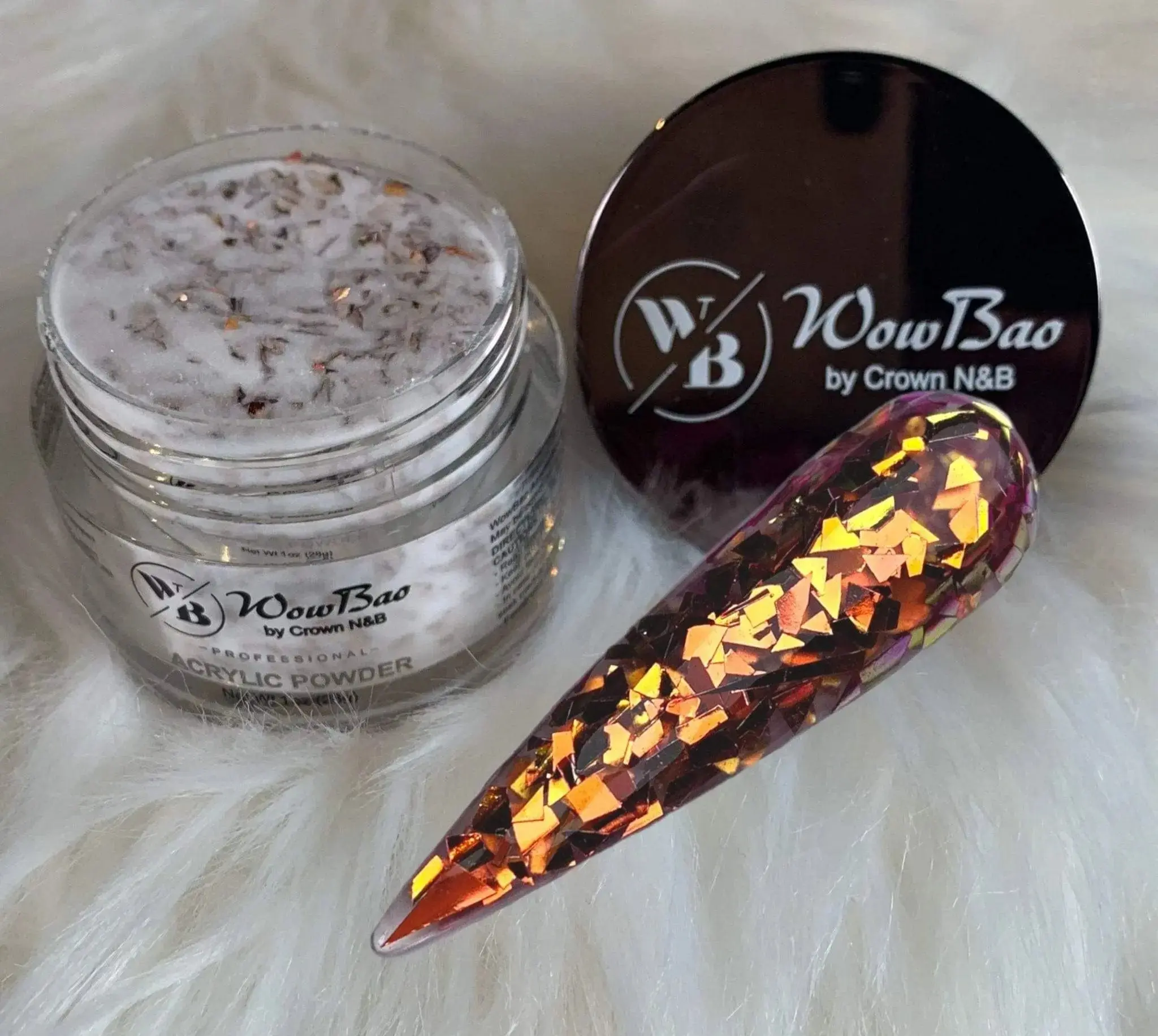 558 Warm Honey 1oz/28g wowbao acrylic powder