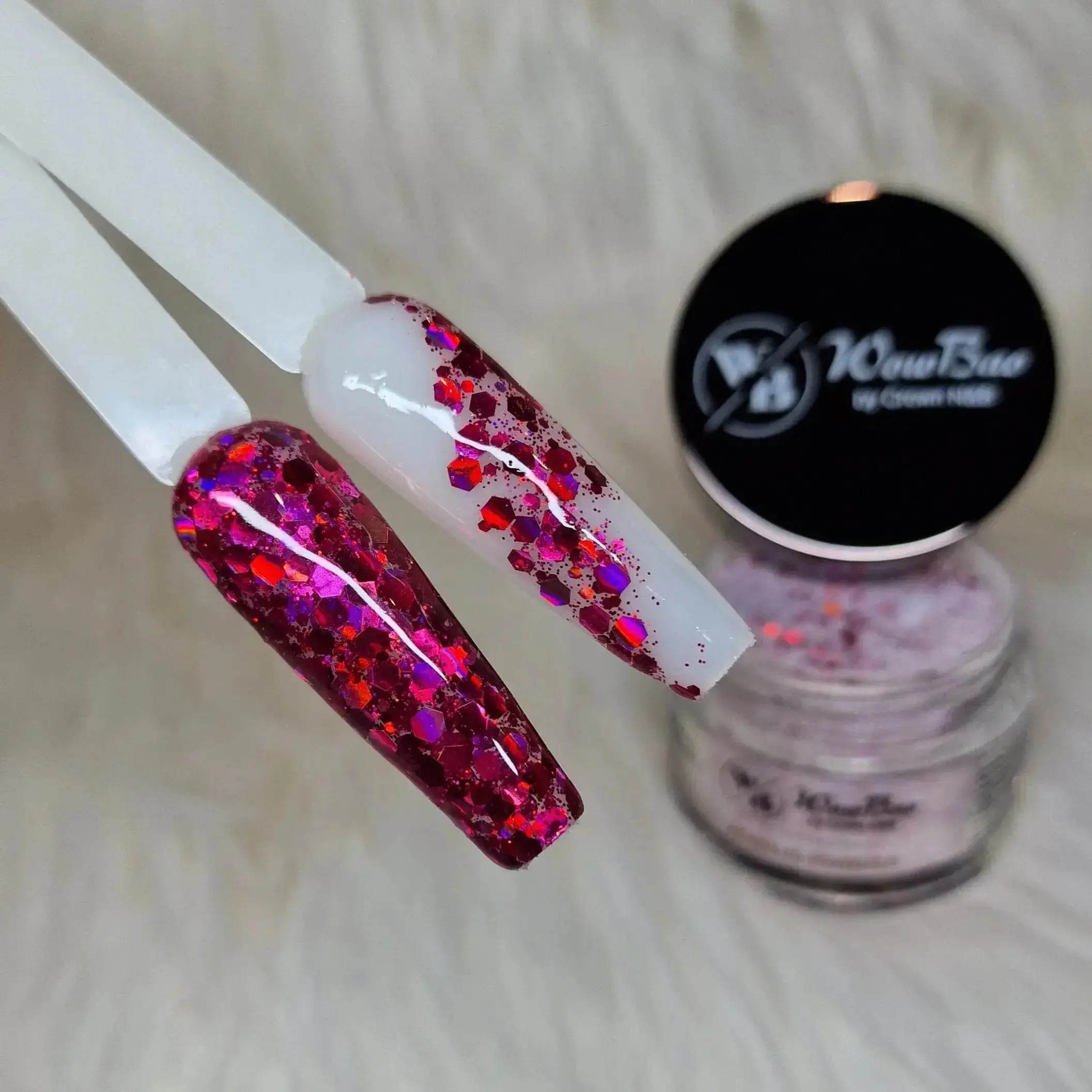 593 Pretty Glittery 1oz/28g Wowbao Acrylic Powder