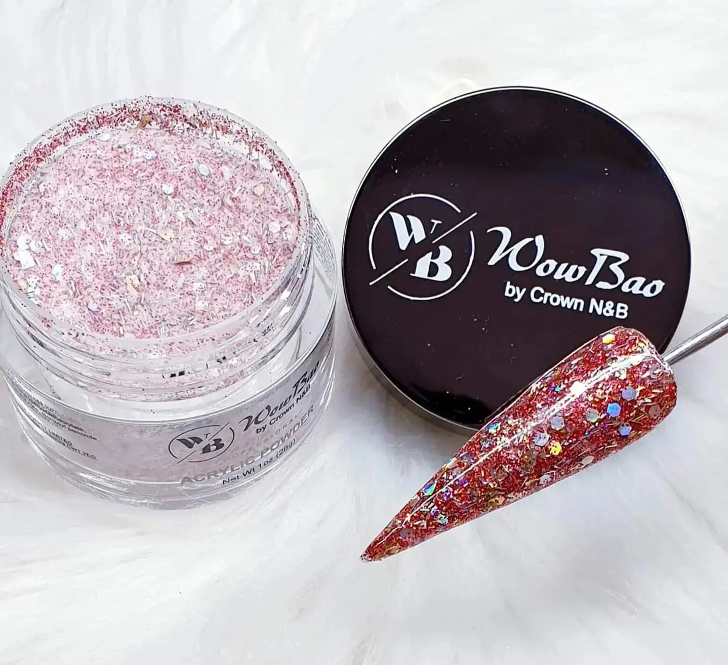 630 Firecracker 1oz/28g wowbao acrylic powder