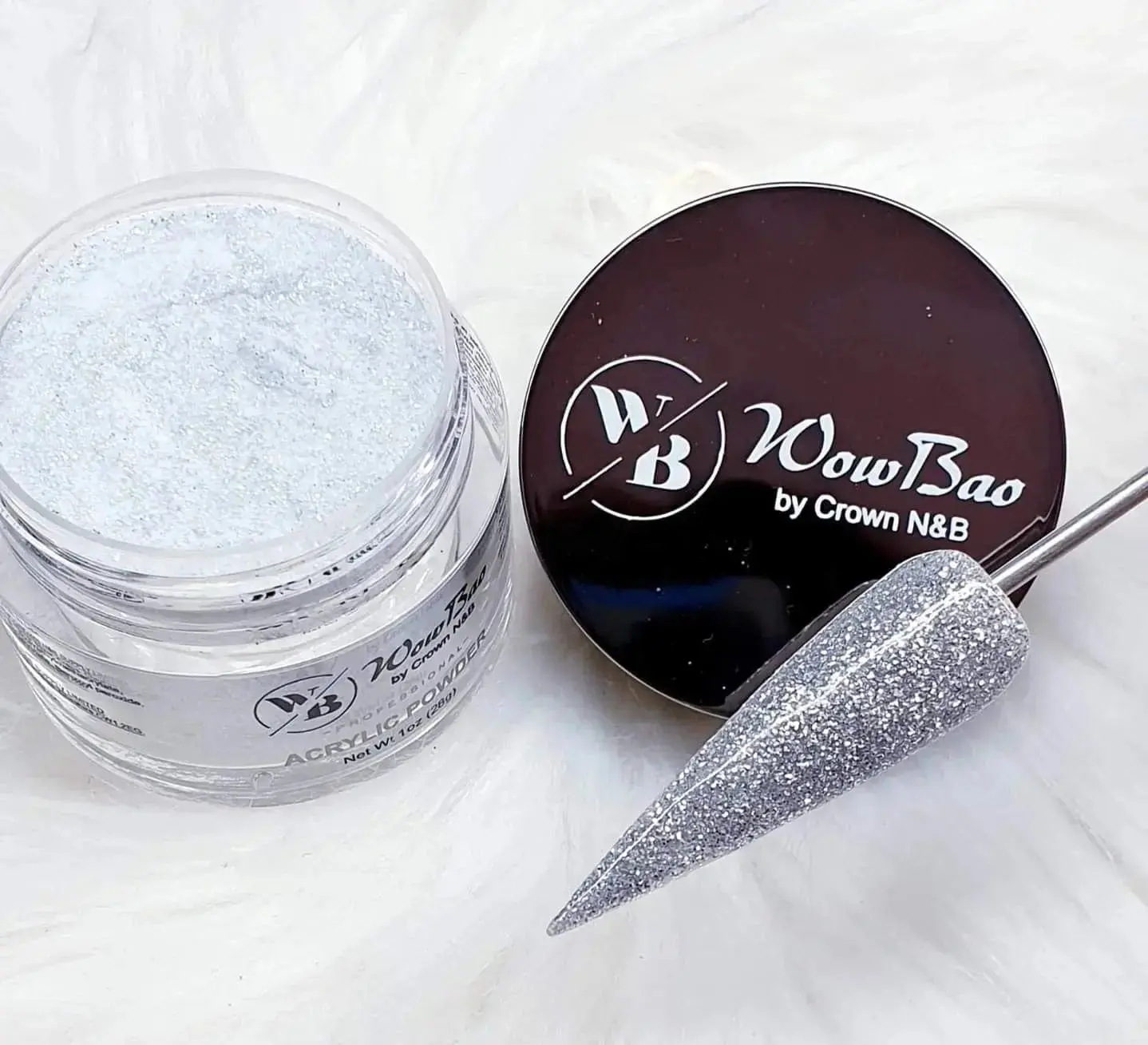 647 Platinum 1oz/28g Wowbao Acrylic Powder