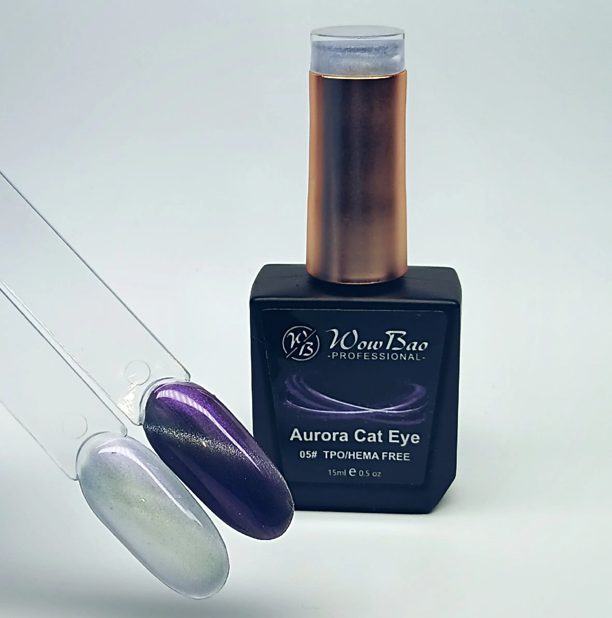 WowBao Aurora Cat Eye Set of 6 collection - TPO / Hema-Free Gel Polish 15ml - Image 7