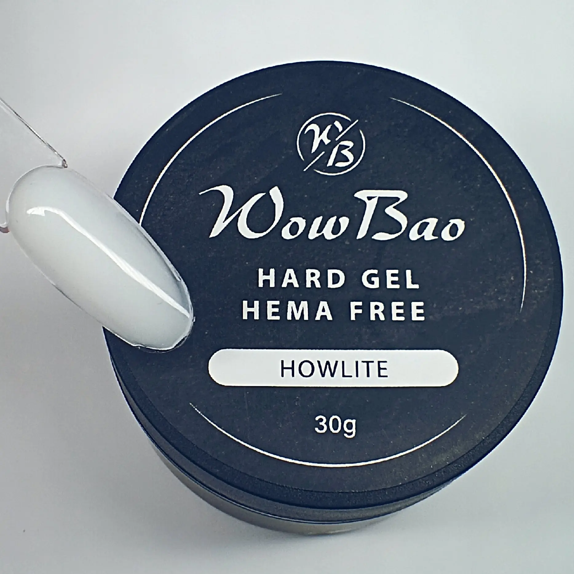 WowBao HEMA Free Hard Gel 30g -  01 HOWLITE (white) - Image 4