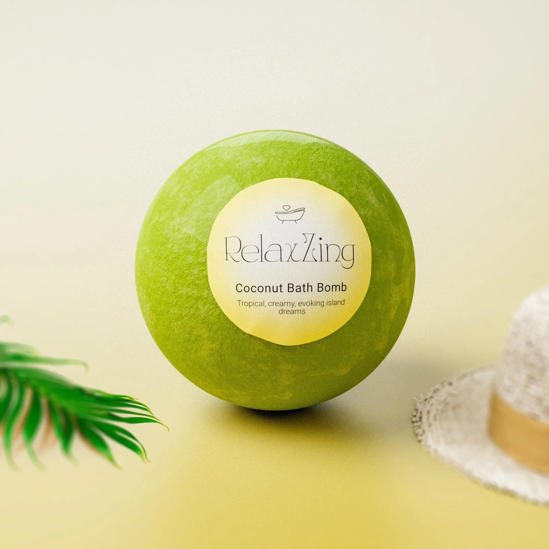 Palm Paradise-Coconut bathbomb