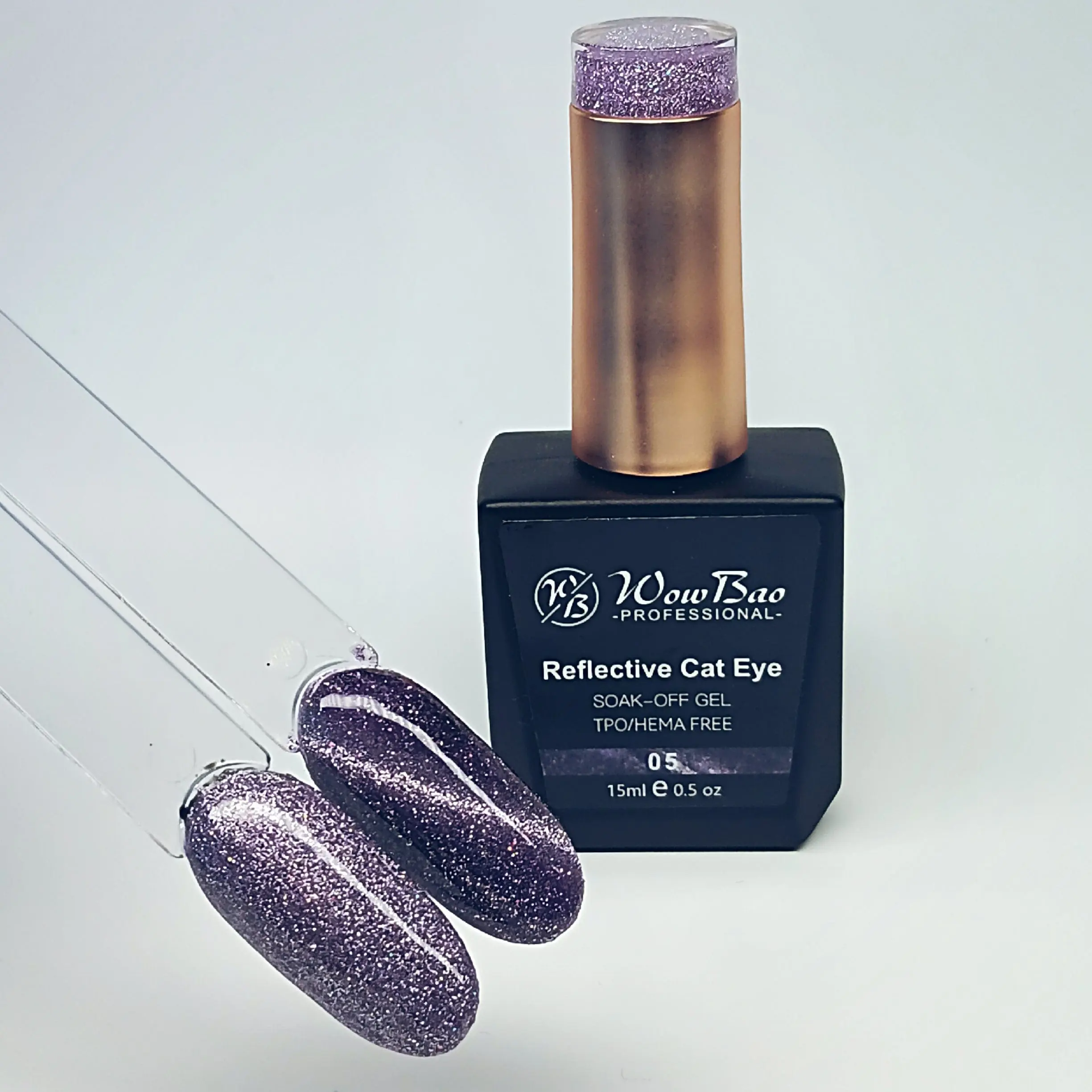 WowBao Reflective Cat Eye Set of 6 collection - TPO / Hema-Free Gel Polish 15ml - Image 9