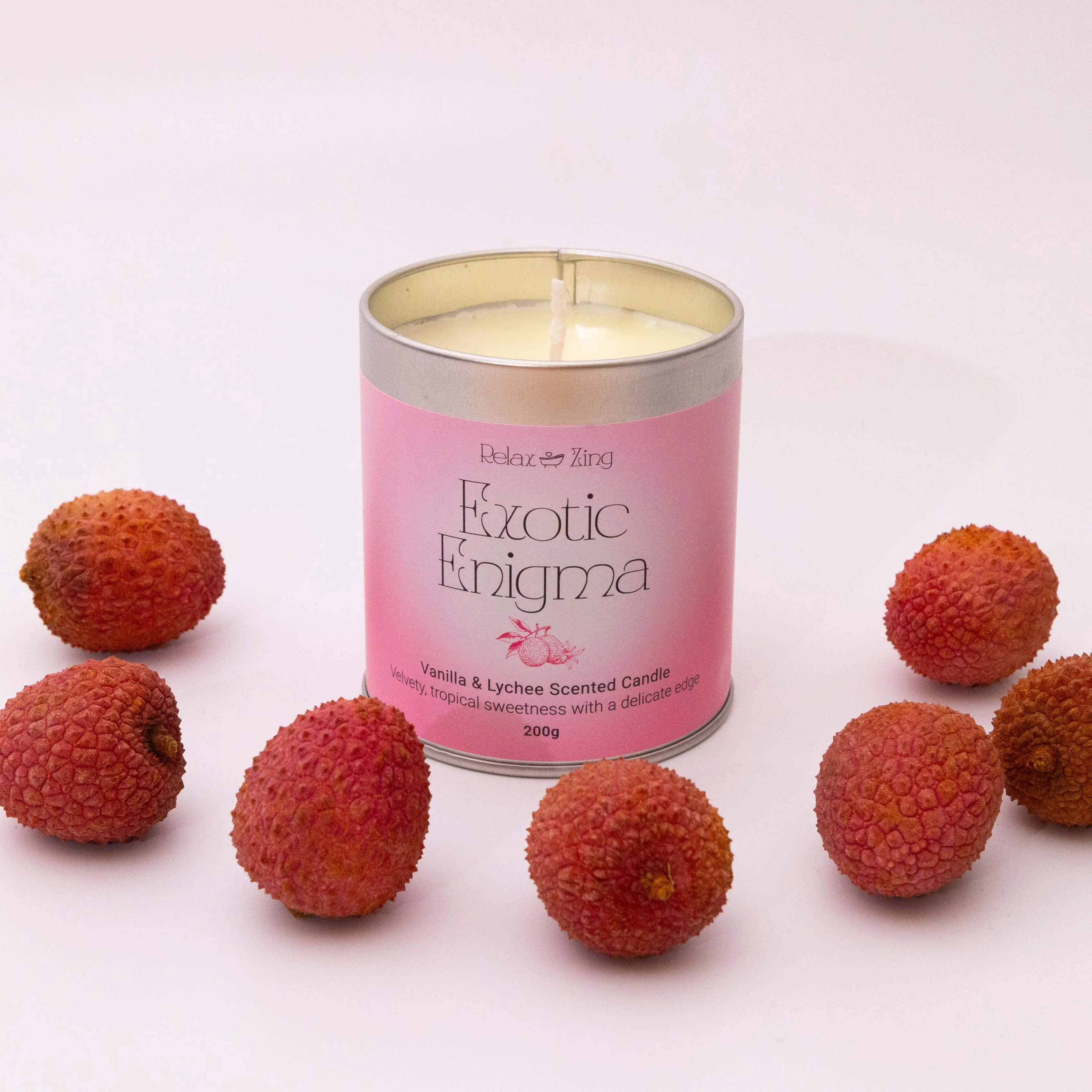 Exotic Enigma - Vanilla & lychee Candle - Image 4
